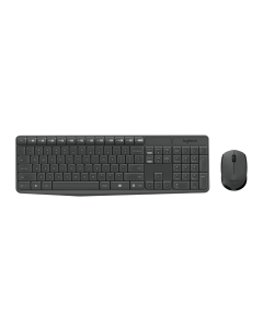 Logitech MK235 Wireless Keyboard & Mouse Combo (Black)